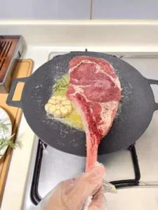 Click to view full screen Australian tomahawk steak, approximately 1.2 kg. photo review